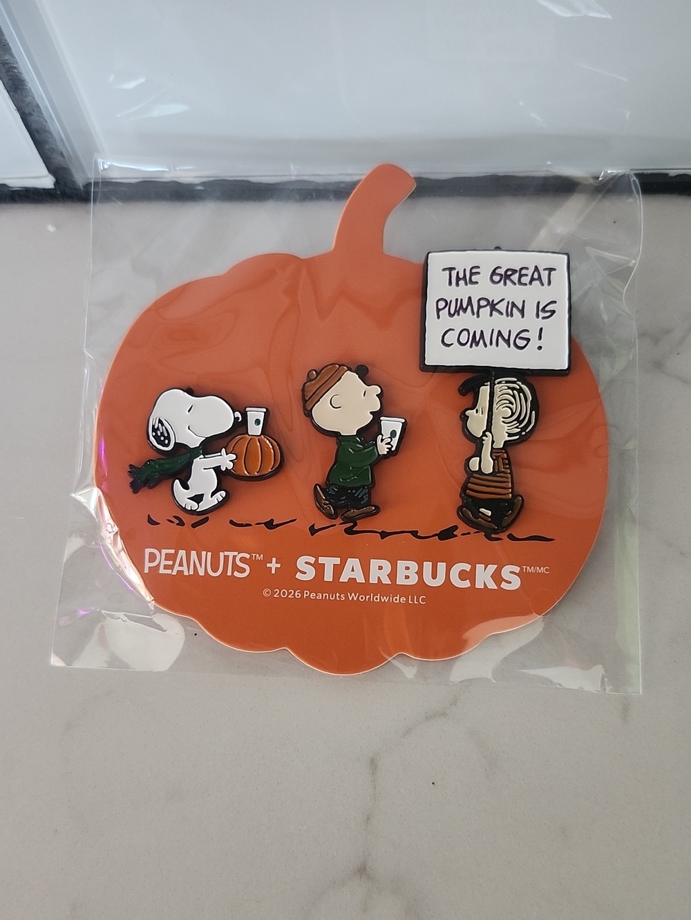 Starbucks Peanuts Enamel Pins - Set Of 3 Pins